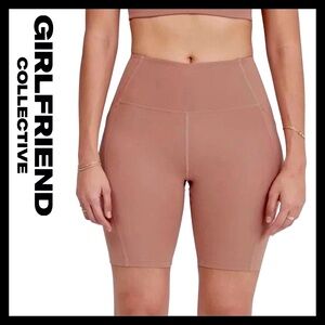Girlfriend Collective Rosebud High-Rise Pocket Bike Short Size (L) Like NEW